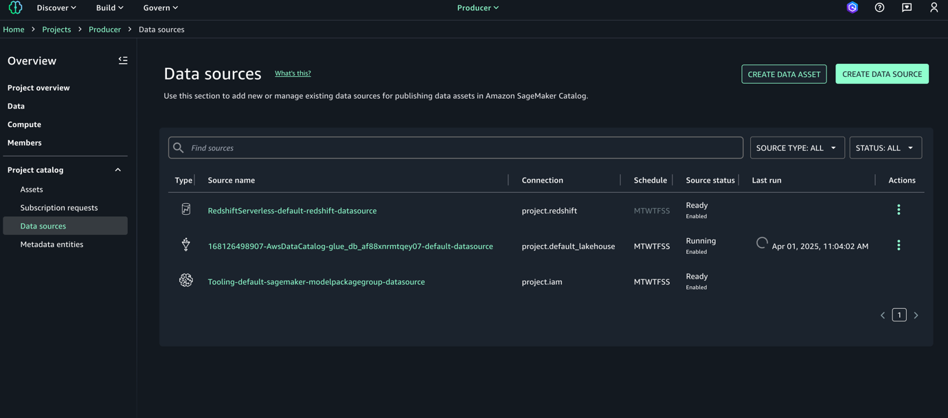Screeshot run-smus-data-source