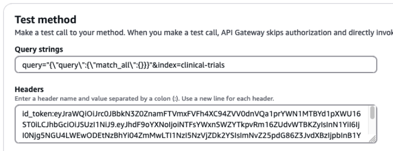 values to be used for testing scenario 2