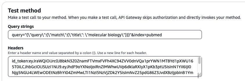 values to be used for testing scenario 3