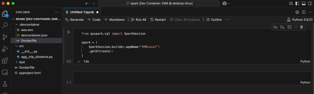 local Jupyter notebooks