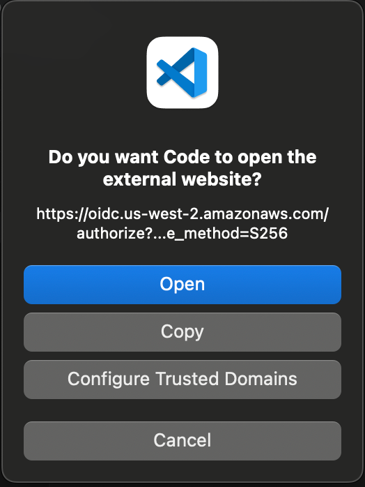 Notification to sign-in to SageMaker Unified Studio domain