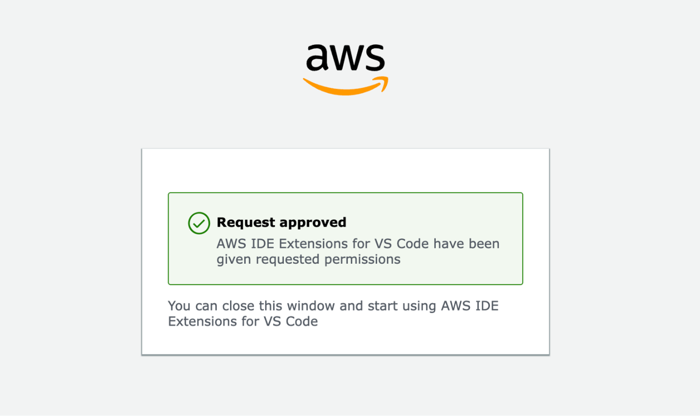 Approval that VS Code has access to the SageMaker Unified Studio domain