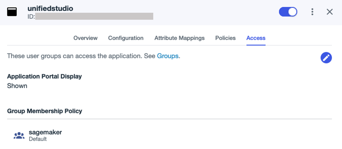 Enabling Ping Identity SMAL application