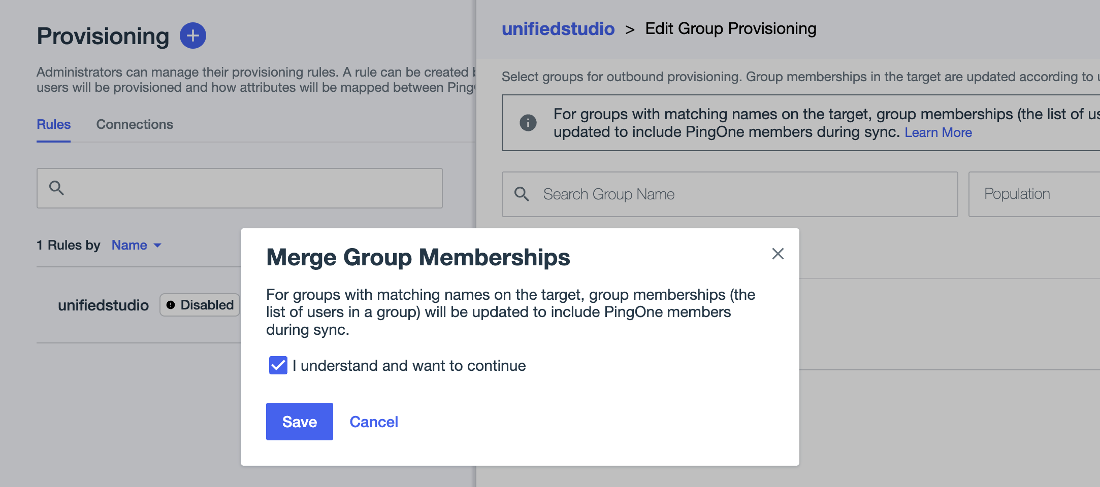 Assigning groups to SCIM rule 
