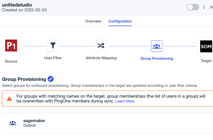 Assigning groups to SCIM rule 