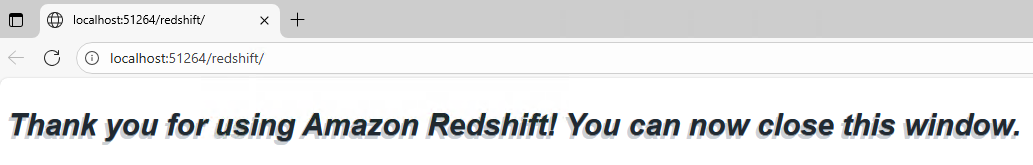 Figure 25: Successful Microsoft Entra id authentication