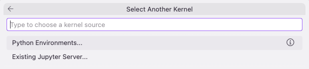 Jupyter kernel selection prompt in Kiro after installing the Jupyter extension