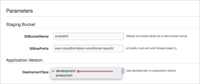 conditional template u r l parameters