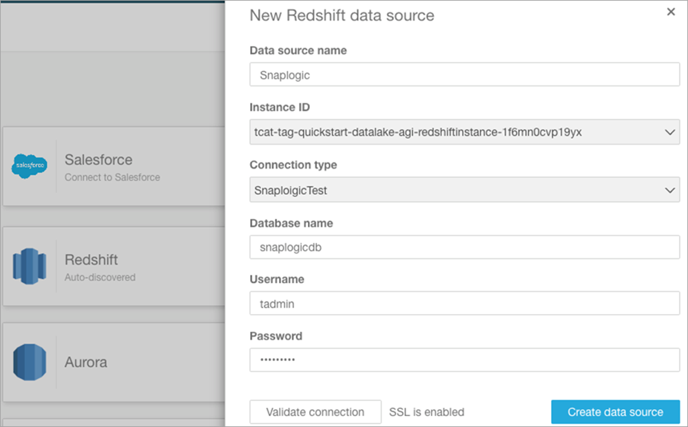 validating the connection