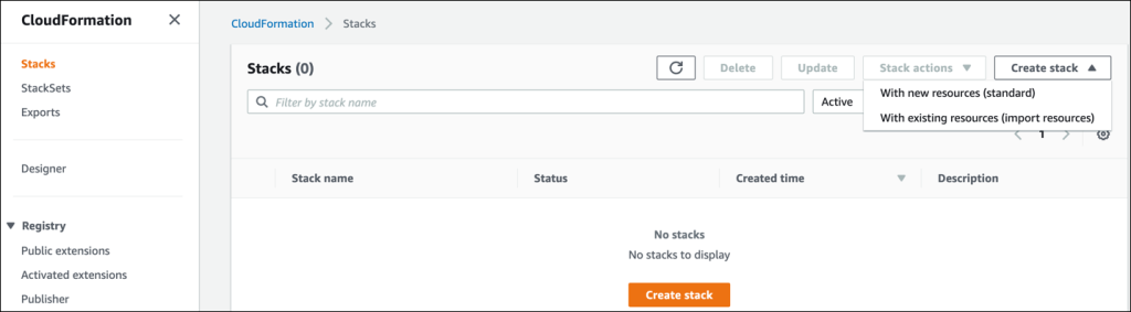 Import existing resources