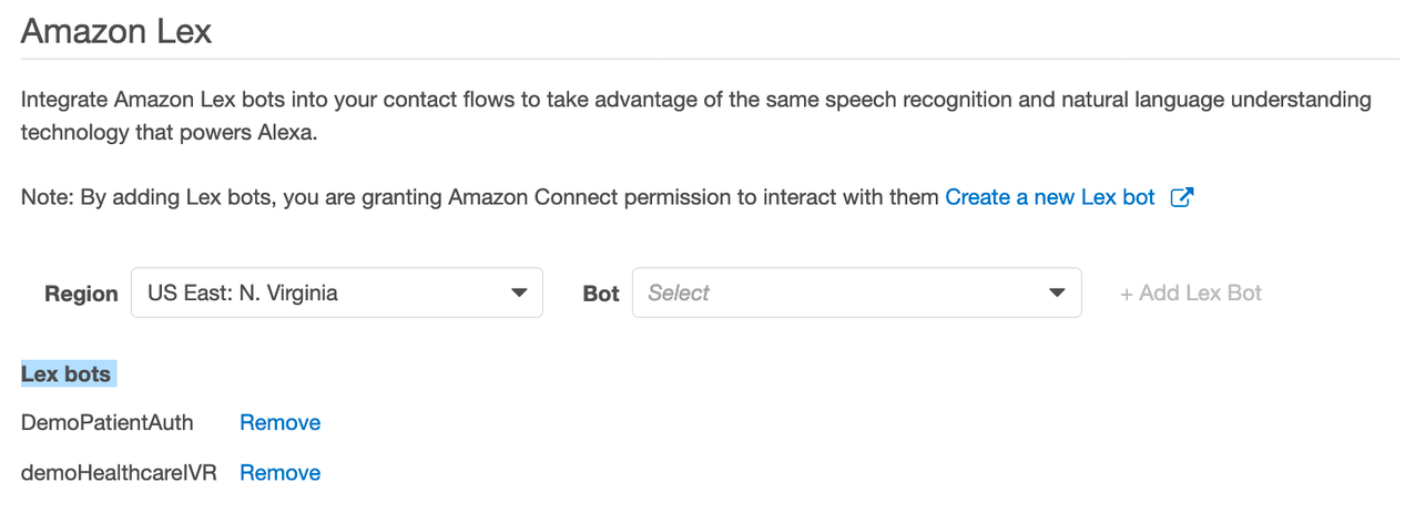 Amazon Connect instance.