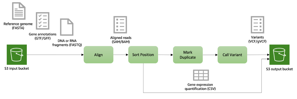 secondary analysis pipeline for DNA and RNA-sequenced data