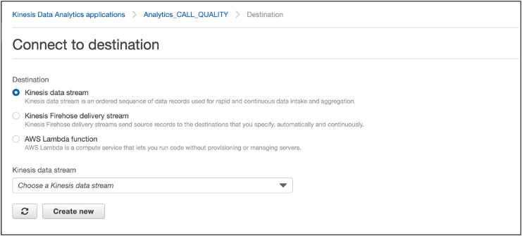 connect to destination