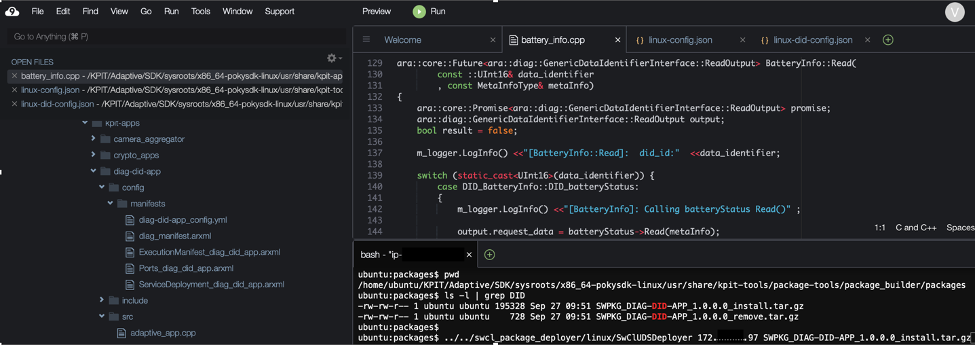 Adaptive AUTOSAR Application Install