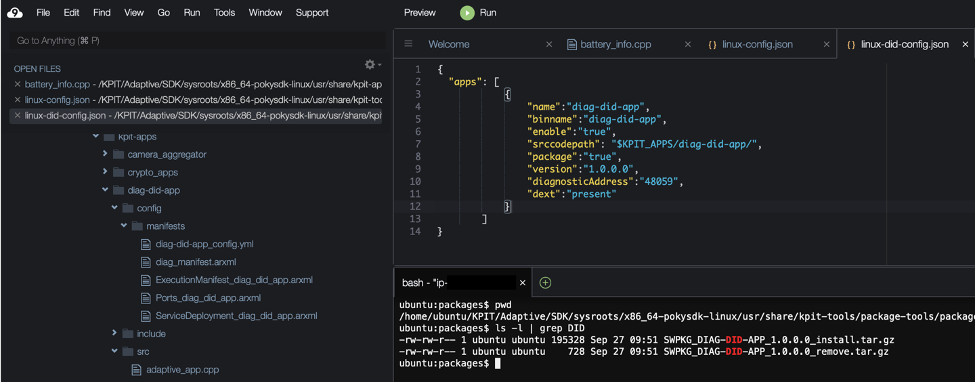 Diagnostic Data Identifier App Packages