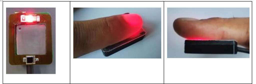 Figure 2 - LED based sensor for pulse oximetry