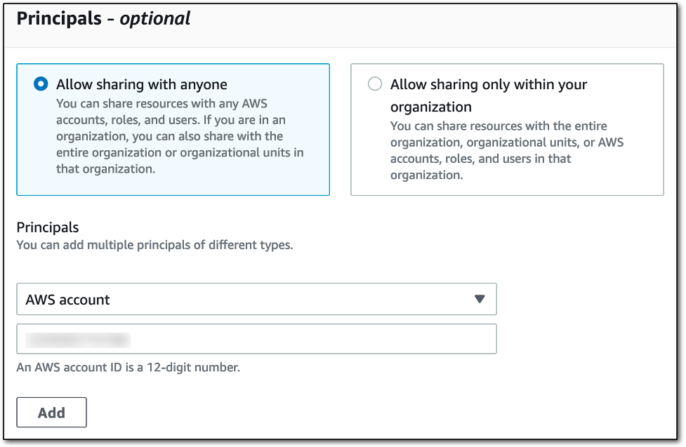 principals - optional
