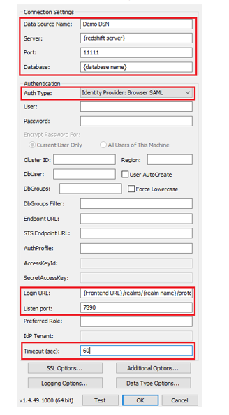 Keycloak instance configuration