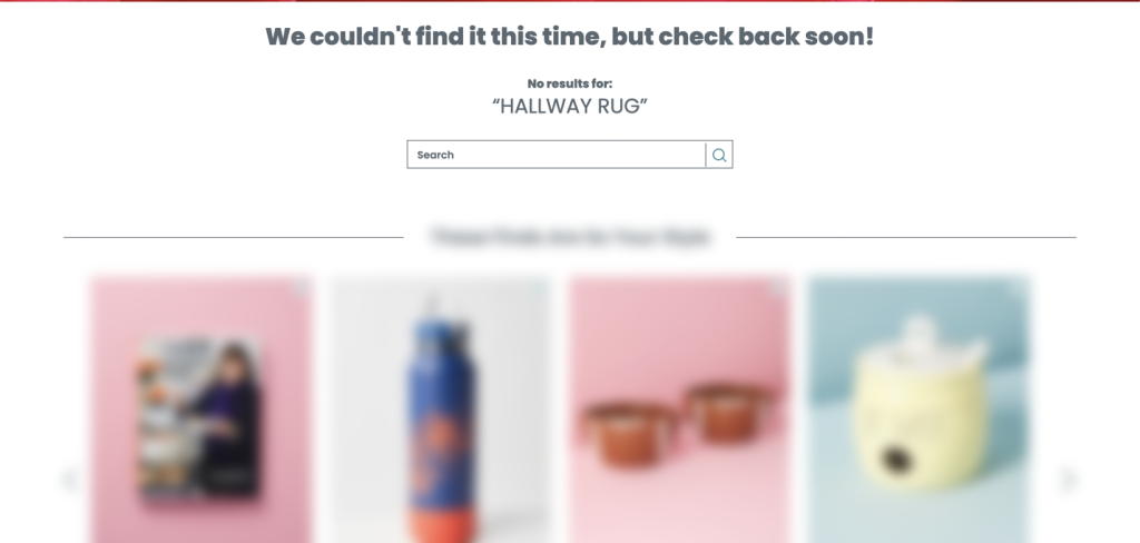 multi-million-dollar retailer – search results showing unrelated items_example 3