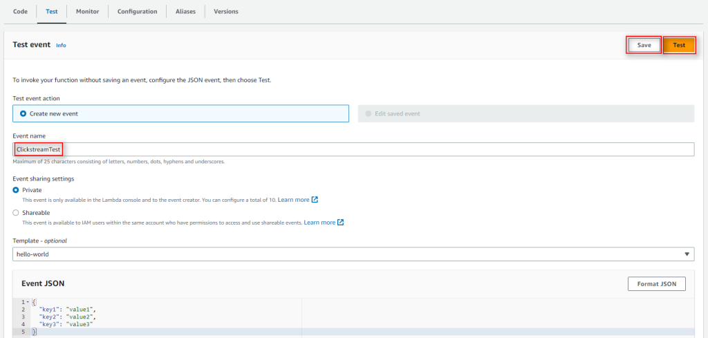 Figure 15 – Lambda test configuration