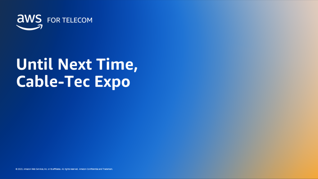 Until Next Time Cable-Tec Expo feature card