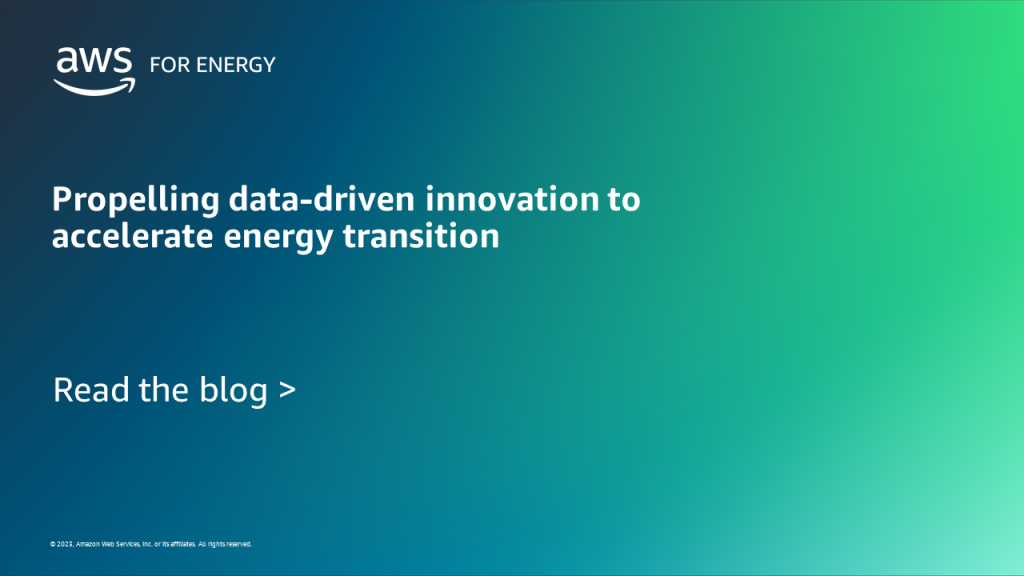 Propelling data-driven innovation to accelerate energy transition