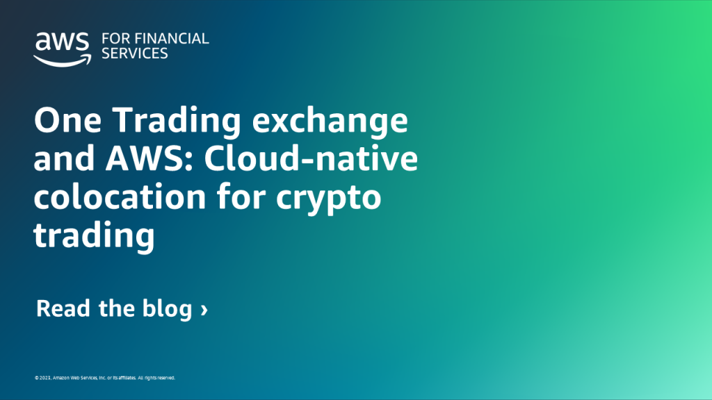 One Trading exchange and AWS: Cloud-native colocation for crypto trading