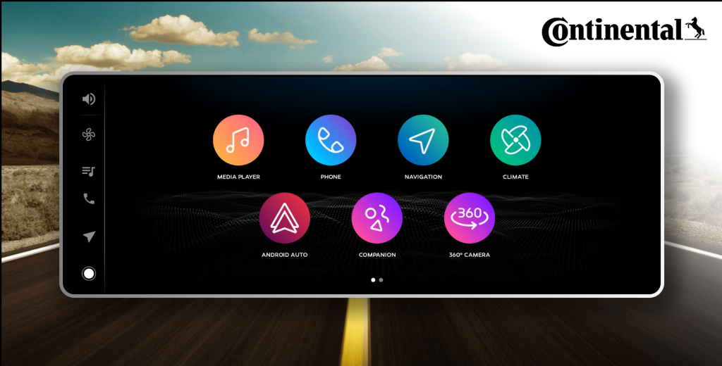 Figure 2: Screenshot from the virtualized device demonstrated at the Continental booth at IAA Mobility 2023