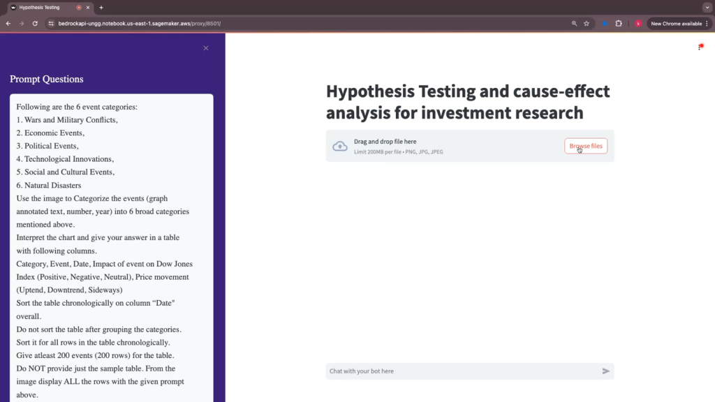 Anthropic Claude 3 Sonnet on Amazon Bedrock screen capture