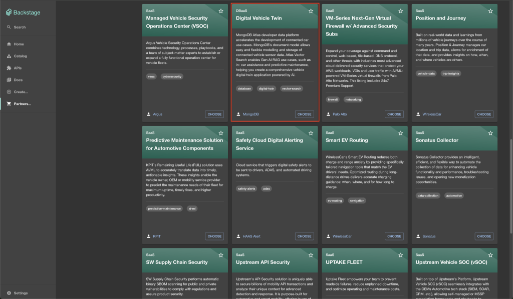 Figure 5. MongoDB Connected Vehicle solution on CMS on AWS
