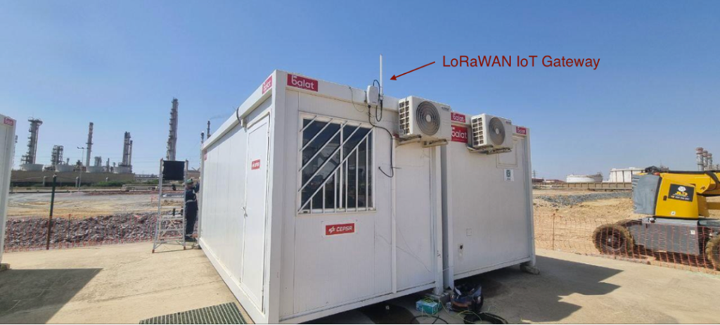 Figure 5. LoRaWAN IoT Gateway deployed in the field