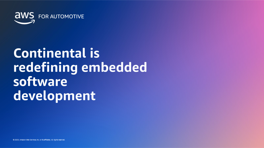Continental is redefining embedded software development