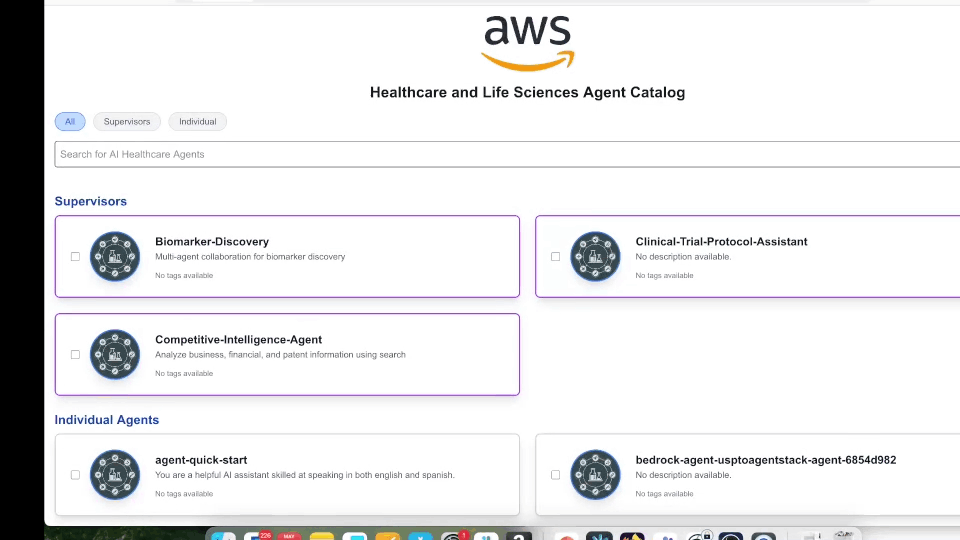 Demonstration of Agents Catalog