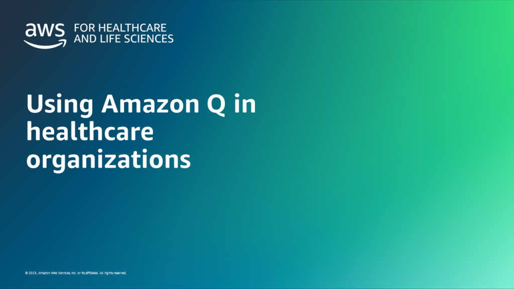 Using Amazon Q in healthcare organizations