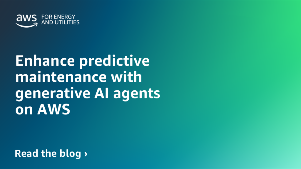 Enhance predictive maintenance with generative AI agents on AWS