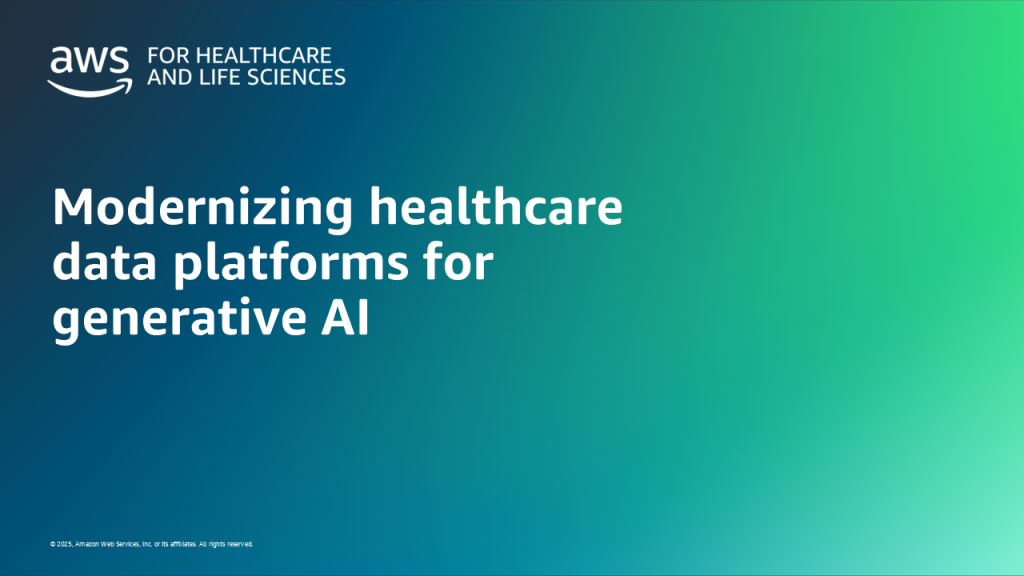 Modernizing healthcare data platforms for generative AI