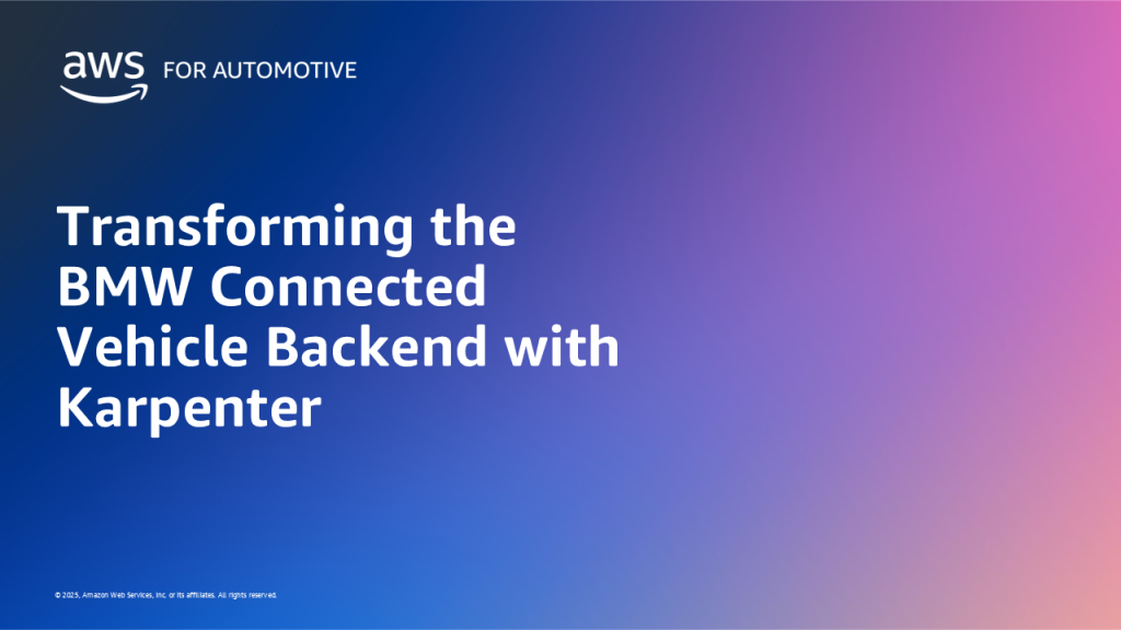 Transforming the BMW Connected Vehicle Backend with Karpenter