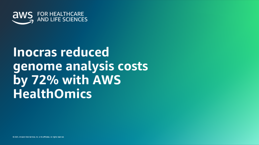 Inocras reduced genome analysis costs by 72% with AWS HealthOmics