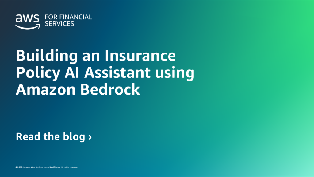 Building an Insurance Policy AI Assistant using Amazon Bedrock