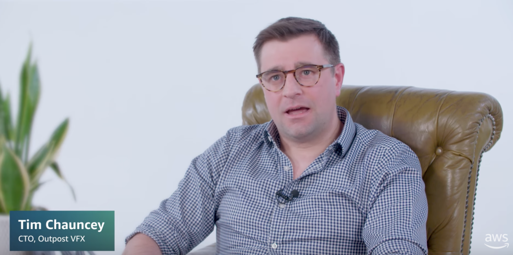 Stillframe shot of Tim Chauncey, Outpost VFX's Chief Technology Officer