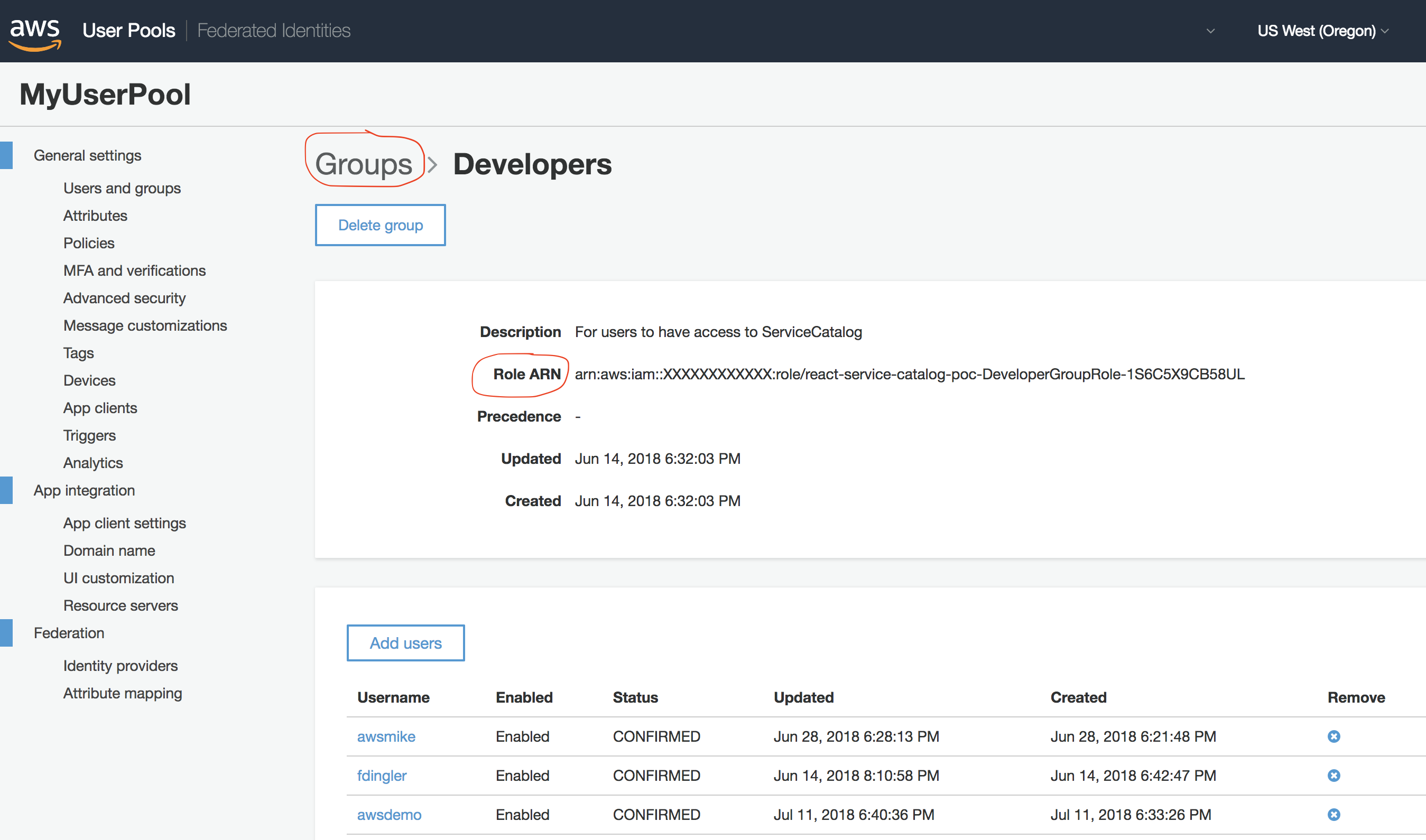 Creating a group dialog box