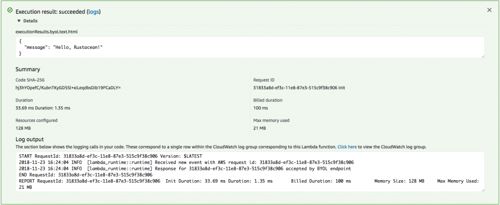 Test AWS Lambda function in Rust