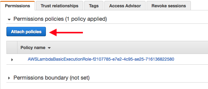 Permissions policies