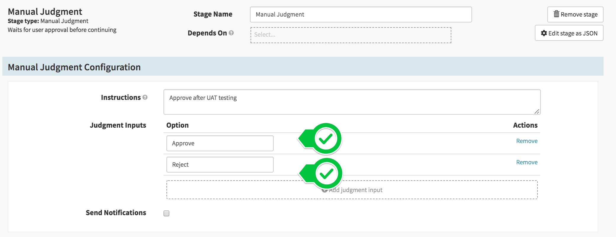 Manual Judgement Stage
