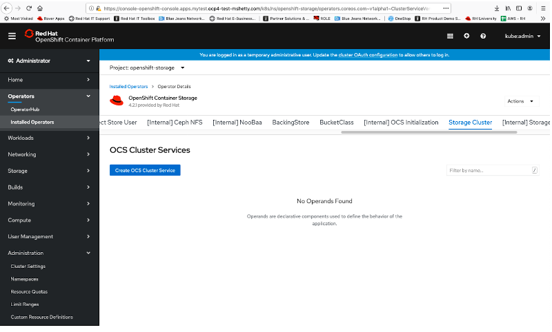 Learn how to Configure and deploy containerized Ceph and NooBaa within OpenShift on AWS. Validate deployment of containerized Ceph and NooBaa. Use the Multi-Cloud Object Gateway to create an Amazon Simple Storage Service (Amazon S3) backed storage and use in an application.