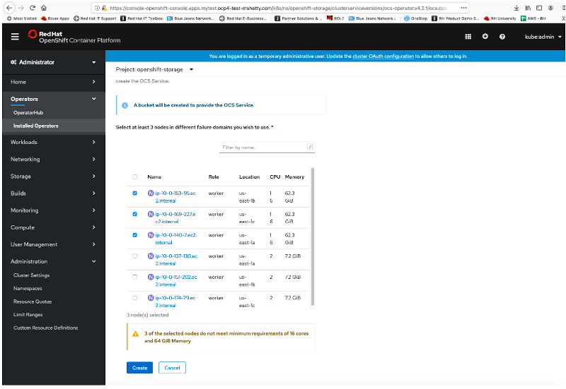 Learn how to Configure and deploy containerized Ceph and NooBaa within OpenShift on AWS. Validate deployment of containerized Ceph and NooBaa. Use the Multi-Cloud Object Gateway to create an Amazon Simple Storage Service (Amazon S3) backed storage and use in an application.
