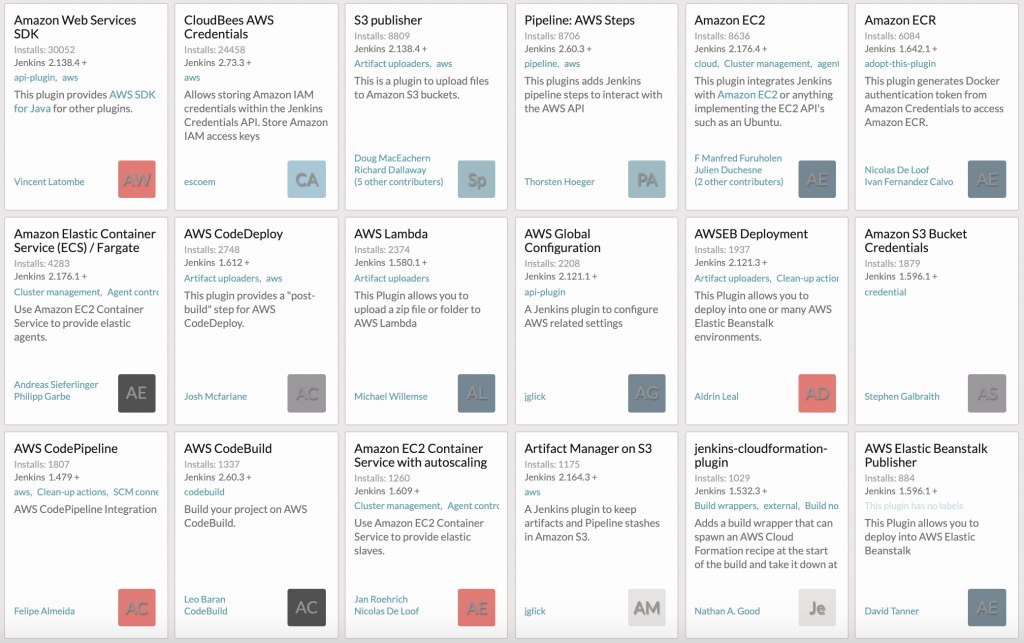 AWS Jenkins plugins