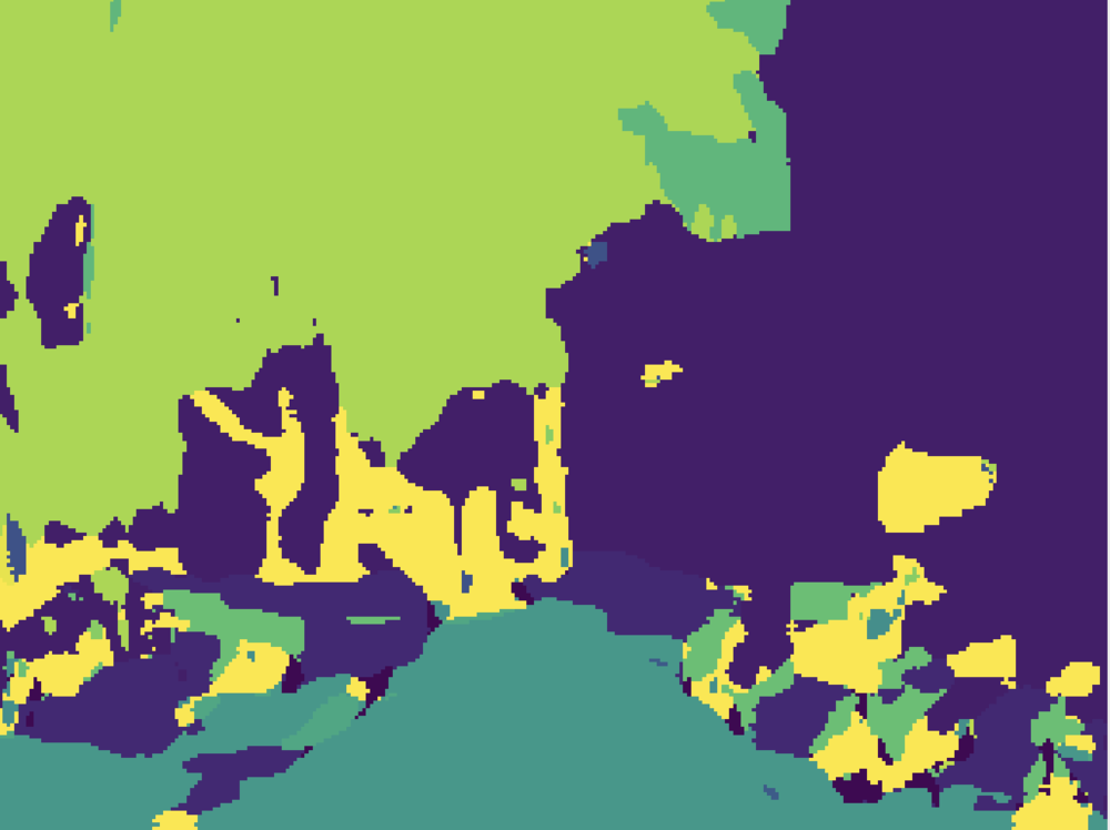 Visualization of the predicted Scene Segmentation.