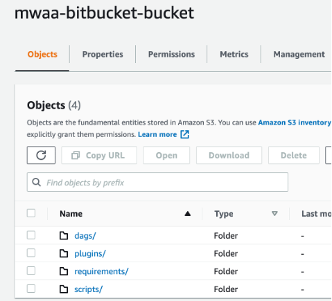 mwaa-bitbucket-bucket with four objects