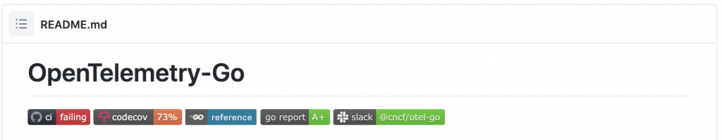 image shows that CI is currently failing, and the code coverage is not yet being met
